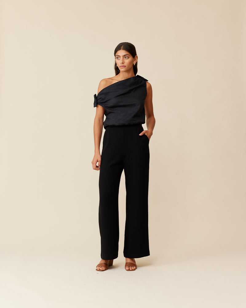 FIREBIRD PANT BLACK | Classic high waisted pant with a straight leg silhouette in black. An effortless and versatile piece perfect for work and beyond.