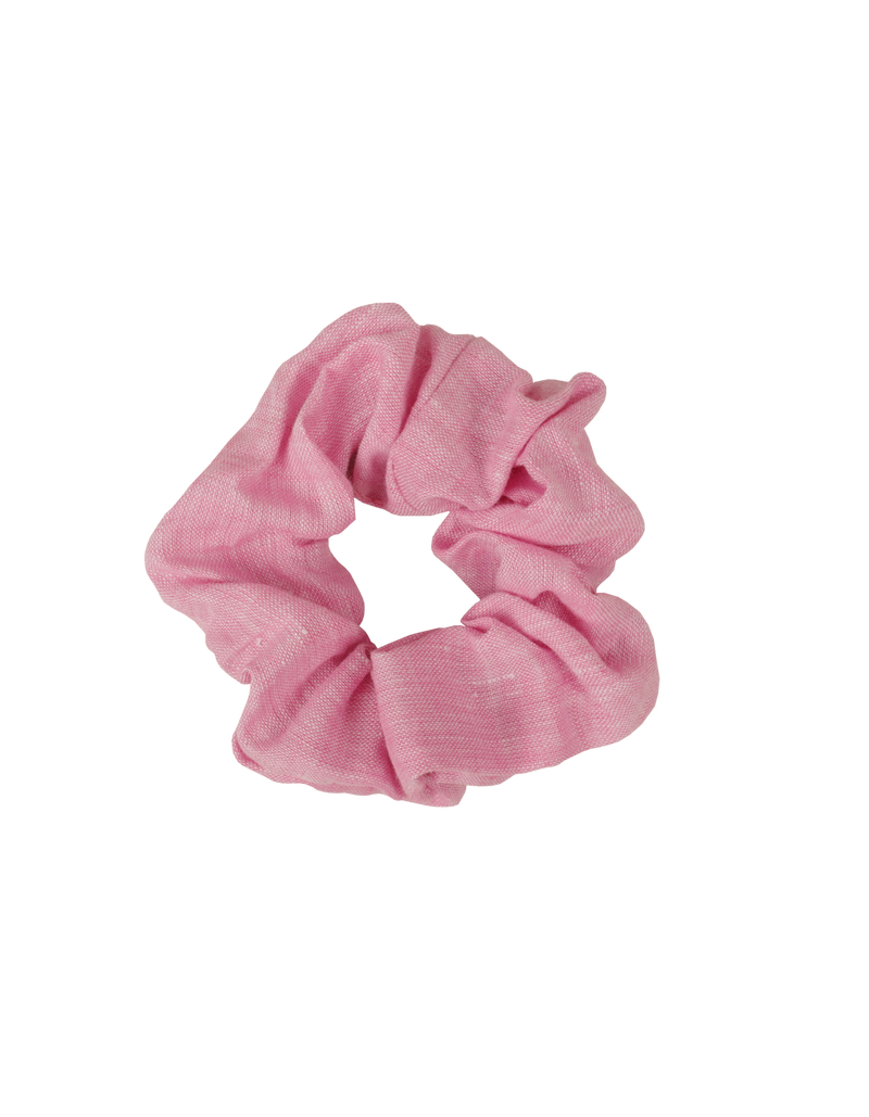 SABRINA SCRUNCHIE PINK | Small scrunchie made from the offcuts of our Ryder 2024﻿ collection.